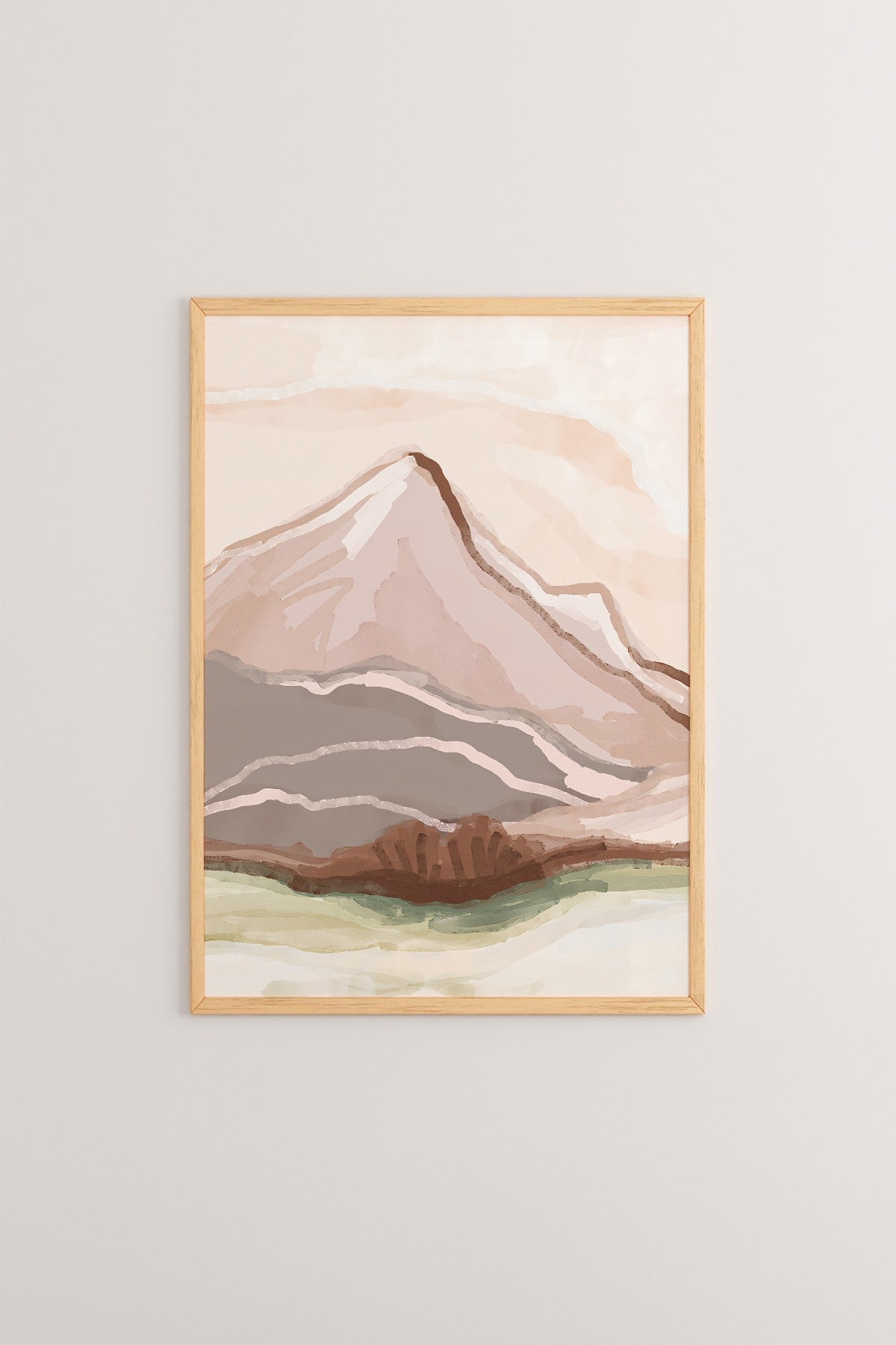 Quadro Decorativo Multicolor em Madeira Maciça - Arte Digital Emoldurada 33x48cm