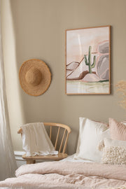 Quadro Decorativo Multicolor em Madeira Maciça - Arte Digital Emoldurada 33x48cm