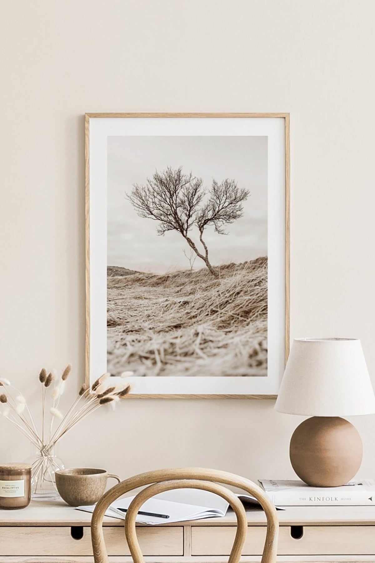 Quadro Decorativo Multicolor em Madeira Maciça - Arte Digital Emoldurada 33x48cm