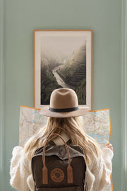 Quadro Decorativo Multicolor em Madeira Maciça - Arte Digital Emoldurada 33x48cm