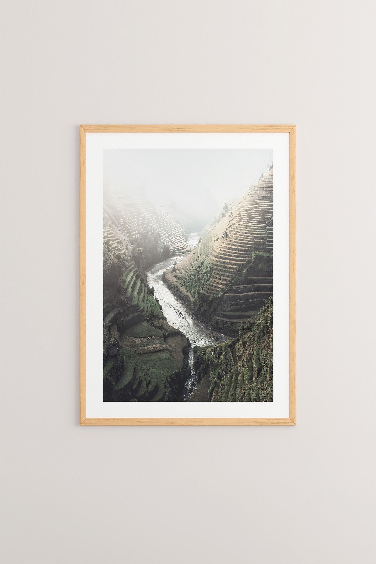 Quadro Decorativo Multicolor em Madeira Maciça - Arte Digital Emoldurada 33x48cm