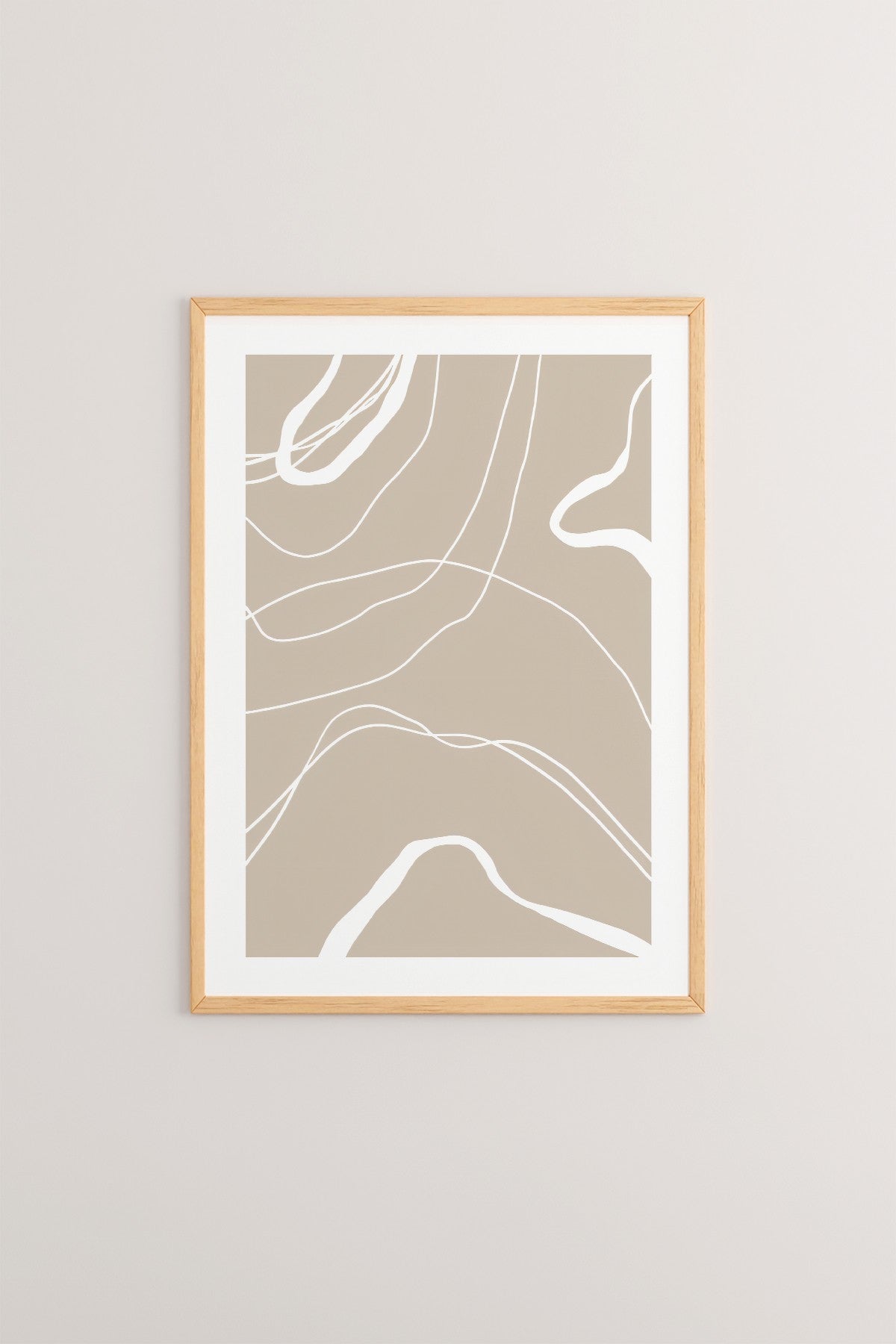 Quadro Decorativo Multicolor em Madeira Maciça - Arte Digital Emoldurada 33x48cm