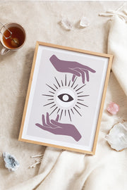 Quadro Decorativo Multicolor em Madeira Maciça - Arte Digital Emoldurada 33x48cm