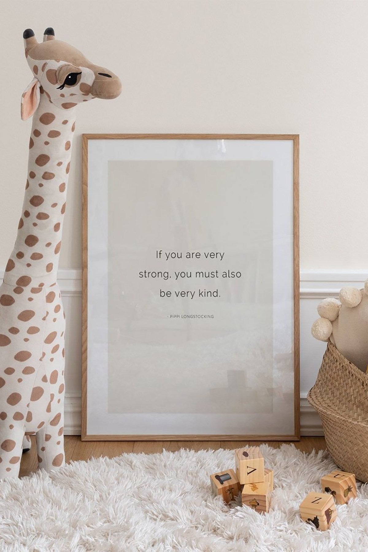 Quadro Decorativo Multicolor em Madeira Maciça - Arte Digital Emoldurada 33x48cm