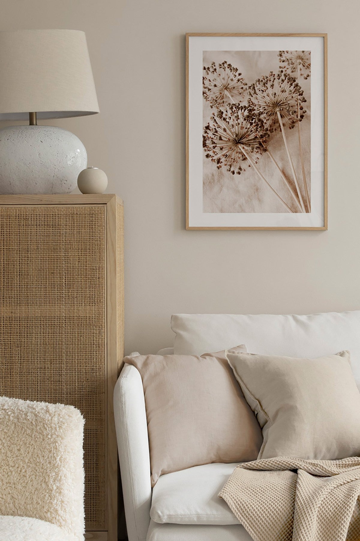 Quadro Decorativo Multicolor em Madeira Maciça - Arte Digital Emoldurada 33x48cm