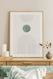 Quadro Decorativo Multicolor em Madeira Maciça - Arte Digital Emoldurada 33x48cm