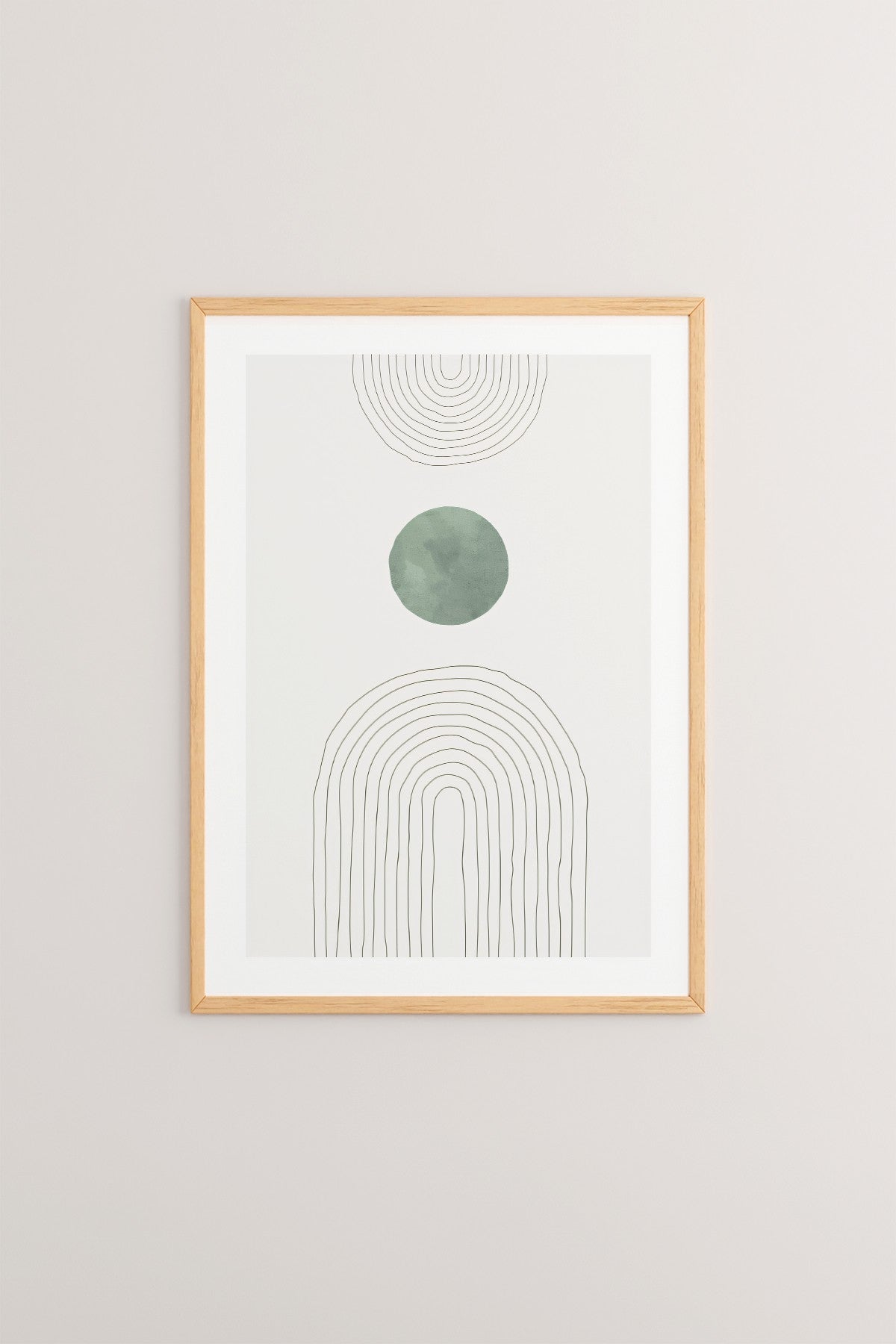 Quadro Decorativo Multicolor em Madeira Maciça - Arte Digital Emoldurada 33x48cm