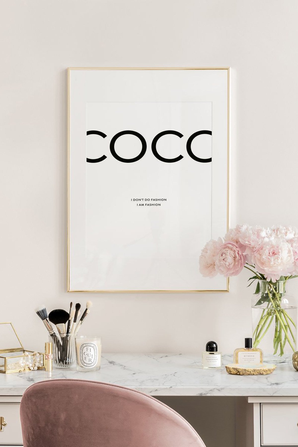 Quadro Decorativo Multicolor em Madeira Maciça - Arte Digital Emoldurada 33x48cm