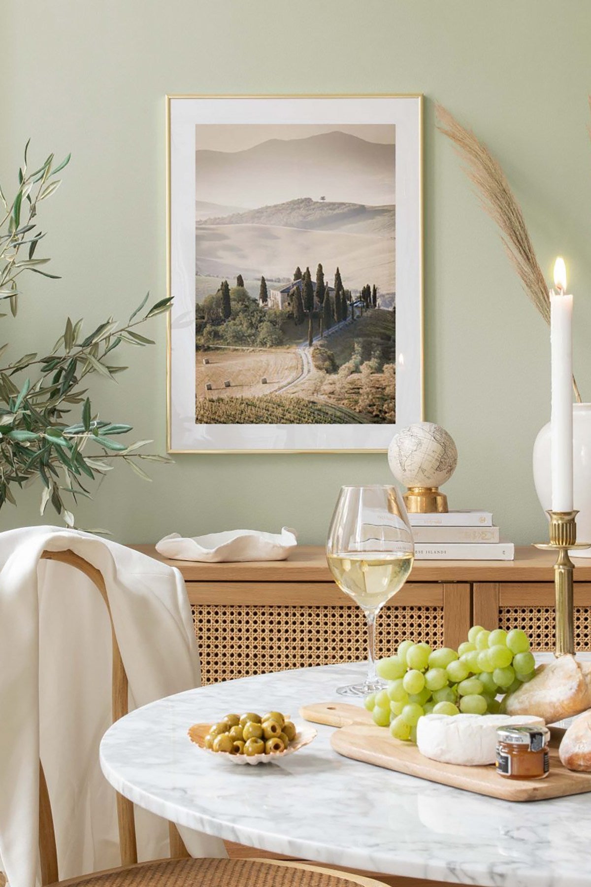 Quadro Decorativo Multicolor em Madeira Maciça - Arte Digital Emoldurada 33x48cm