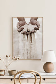 Quadro Decorativo Multicolor em Madeira Maciça - Arte Digital Emoldurada 33x48cm