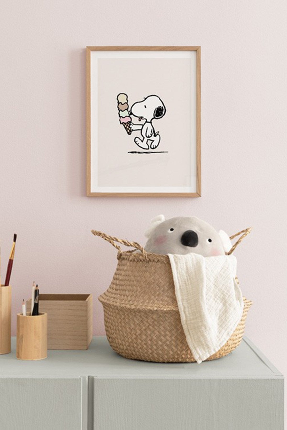 Quadro Decorativo Multicolor em Madeira Maciça - Impressão Digital 33x48cm com Moldura de 2cm