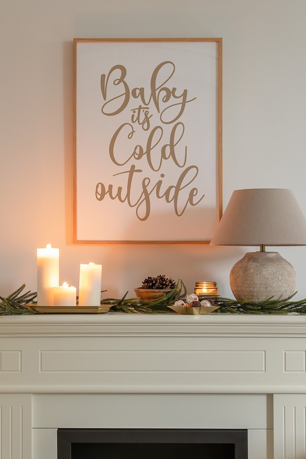 Quadro Decorativo Multicolor em Madeira Maciça - Arte Digital Emoldurada 33x48cm