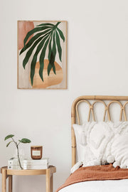 Quadro Decorativo Multicolor em Madeira Maciça - Arte Digital Emoldurada 33x48cm