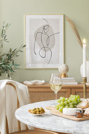 Quadro Decorativo Multicolor em Madeira Maciça - Arte Digital Emoldurada 33x48cm