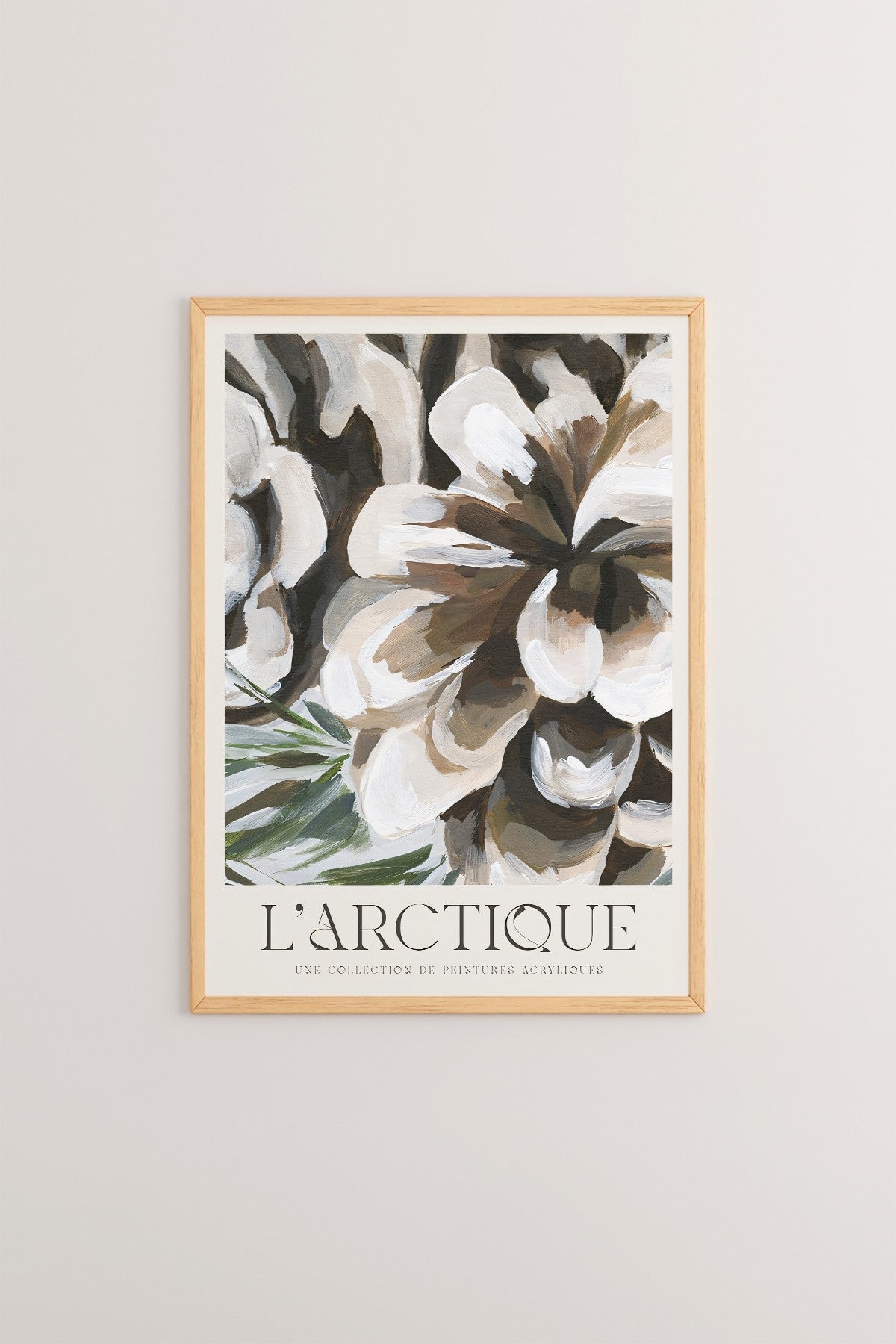 Quadro Decorativo Multicolor em Madeira Maciça - Arte Digital Emoldurada 33x48cm