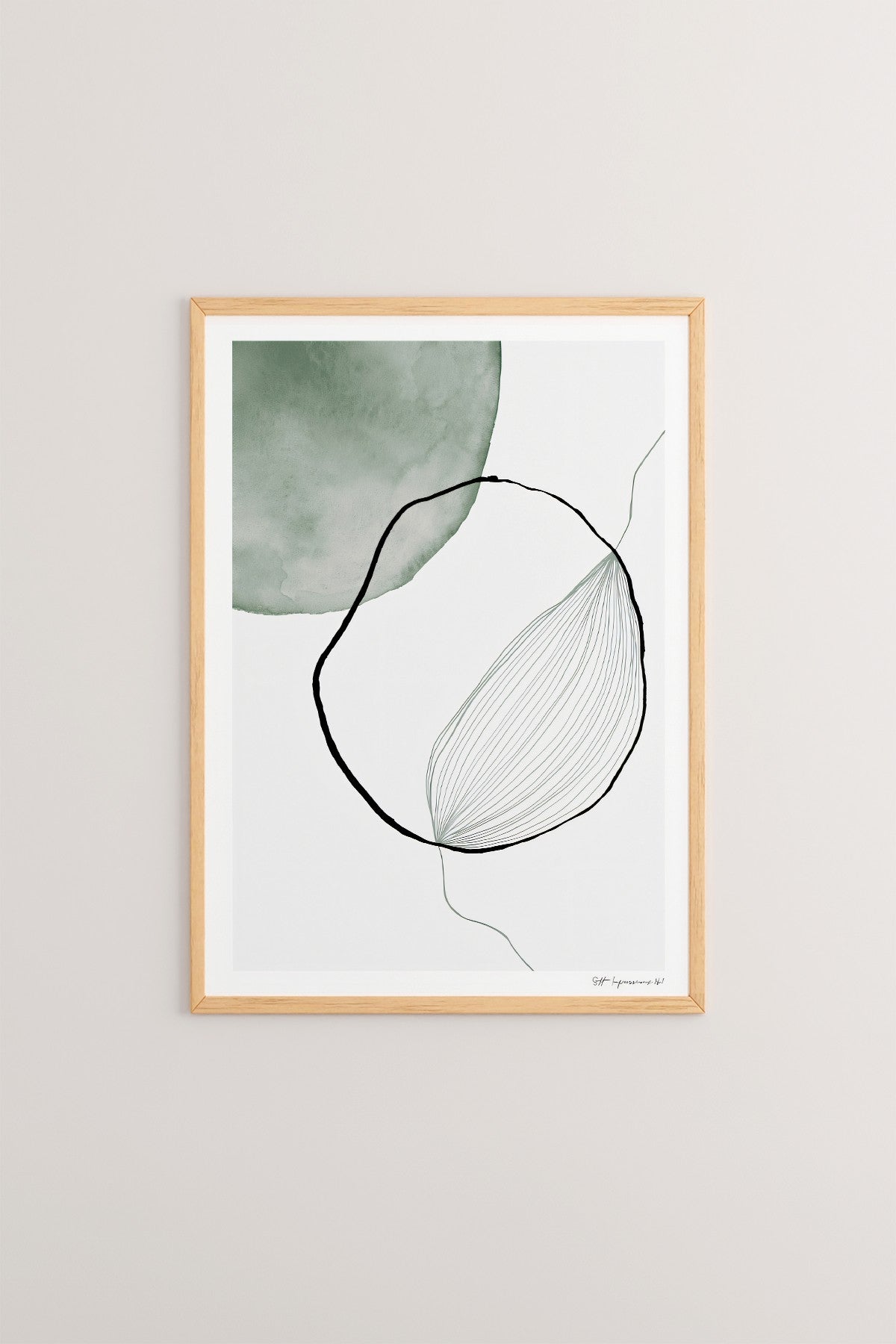 Quadro Decorativo Emoldurado Multicolor 33x48cm - Moldura Madeira Maciça 2cm - Impressão Digital em MDF