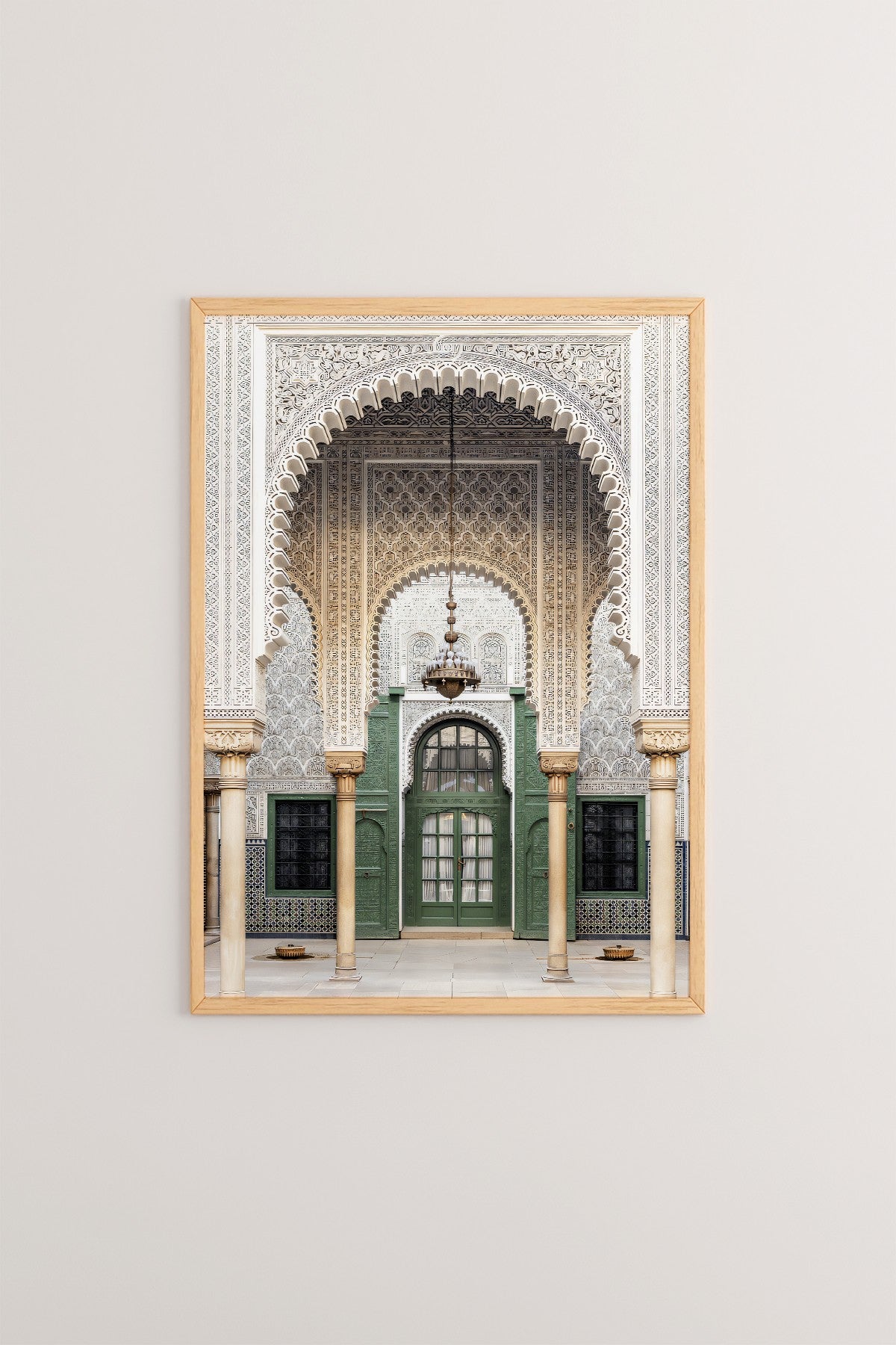 Quadro Decorativo Multicolor em Madeira Maciça - Arte Digital Emoldurada 33x48cm