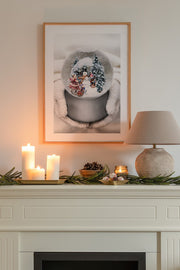 Quadro Decorativo Multicolor em Madeira Maciça - Arte Digital Emoldurada 33x48cm