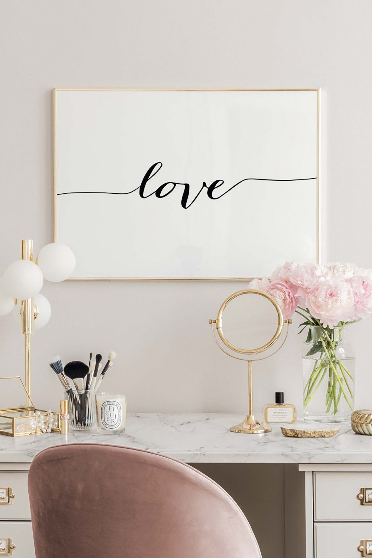 Quadro Decorativo Multicolor em Madeira Maciça - Arte Digital Emoldurada 33x48cm