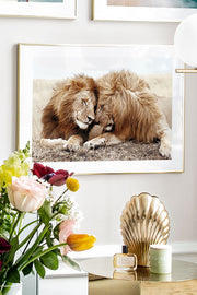 Quadro Decorativo Multicolor em Madeira Maciça - Arte Digital Emoldurada 33x48cm