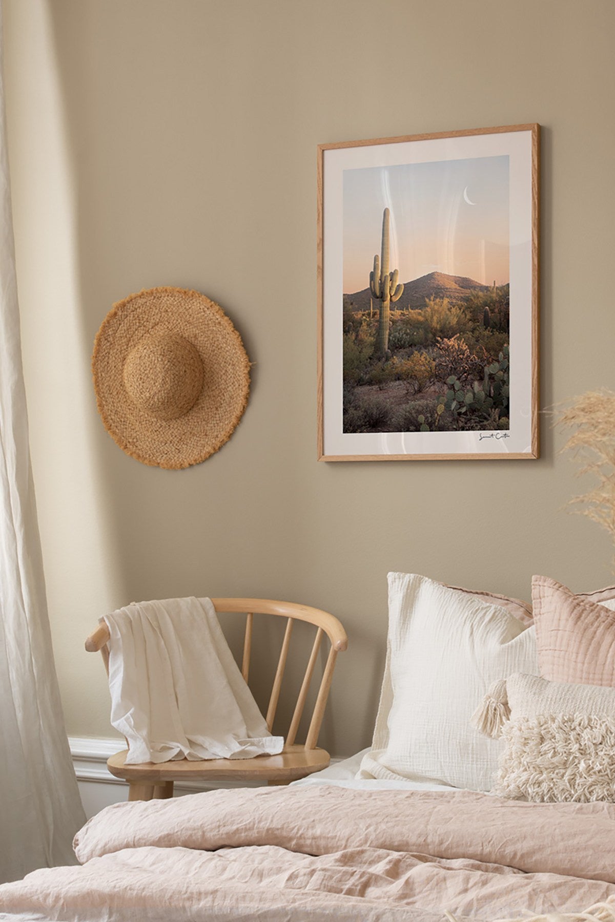 Quadro Decorativo Multicolor em Madeira Maciça - Arte Digital Emoldurada 33x48cm