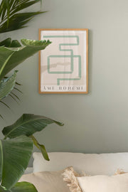 Quadro Decorativo Multicolor em Madeira Maciça - Arte Digital Emoldurada 33x48cm