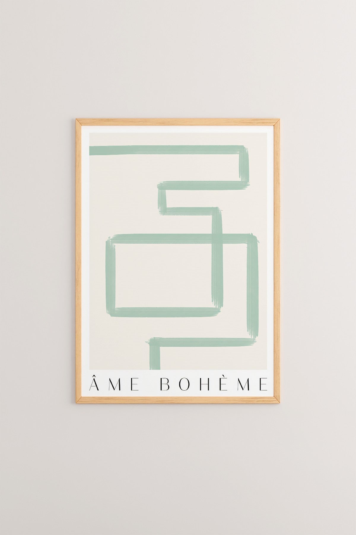 Quadro Decorativo Multicolor em Madeira Maciça - Arte Digital Emoldurada 33x48cm