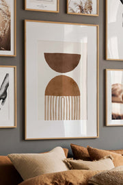 Quadro Decorativo Multicolor em Madeira Maciça - Arte Digital Emoldurada 33x48cm