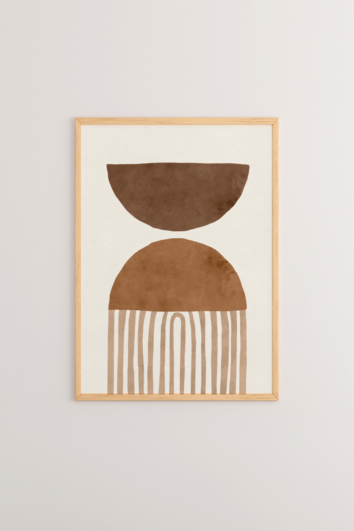 Quadro Decorativo Multicolor em Madeira Maciça - Arte Digital Emoldurada 33x48cm