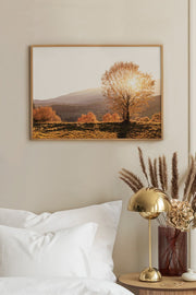 Quadro Decorativo Multicolor em Madeira Maciça - Arte Digital Emoldurada 33x48cm