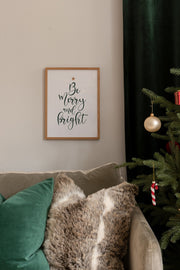 Quadro Decorativo Multicolor em Madeira Maciça - Arte Digital Emoldurada 33x48cm