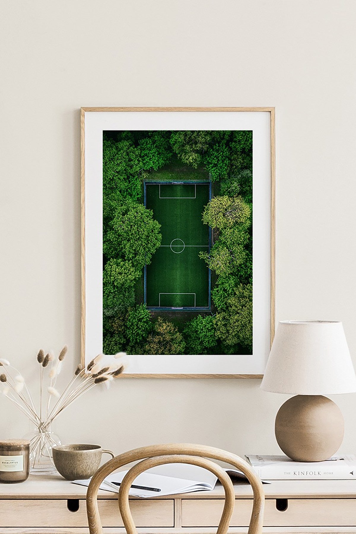 Quadro Decorativo Multicolor em Madeira Maciça - Arte Digital Emoldurada 33x48cm