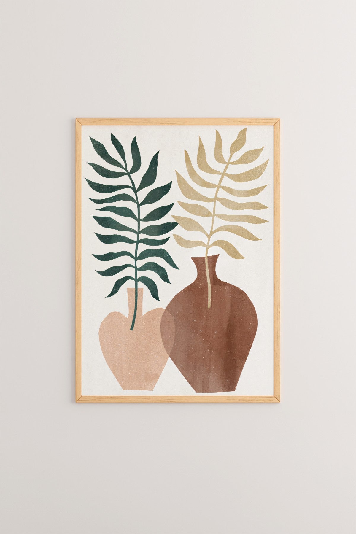 Quadro Decorativo Multicolor em Madeira Maciça - Arte Digital Emoldurada 33x48cm