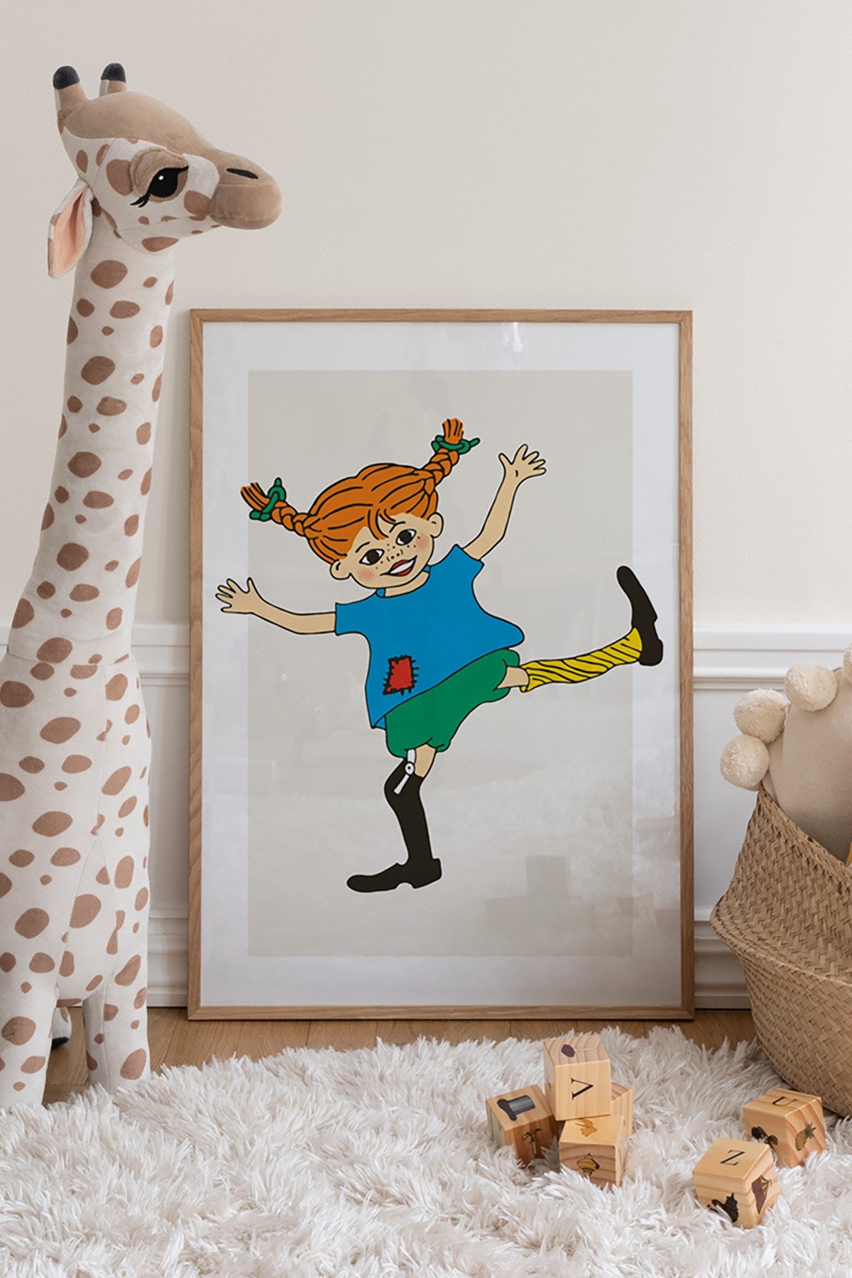 Quadro Decorativo Multicolor em Madeira Maciça - Impressão Digital 33x48cm com Moldura de 2cm