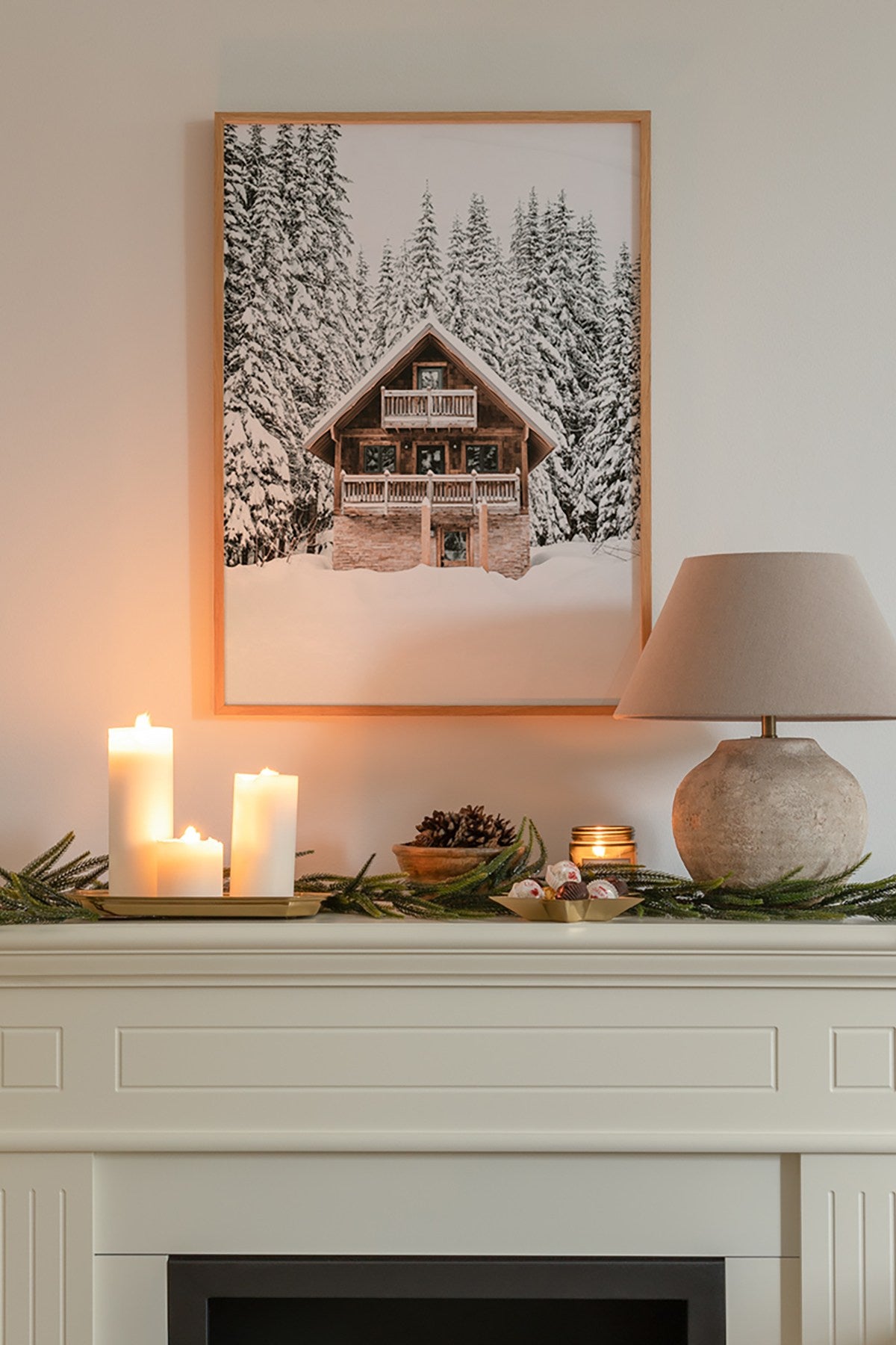 Quadro Decorativo Multicolor em Madeira Maciça - Arte Digital Emoldurada 33x48cm