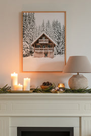 Quadro Decorativo Multicolor em Madeira Maciça - Arte Digital Emoldurada 33x48cm