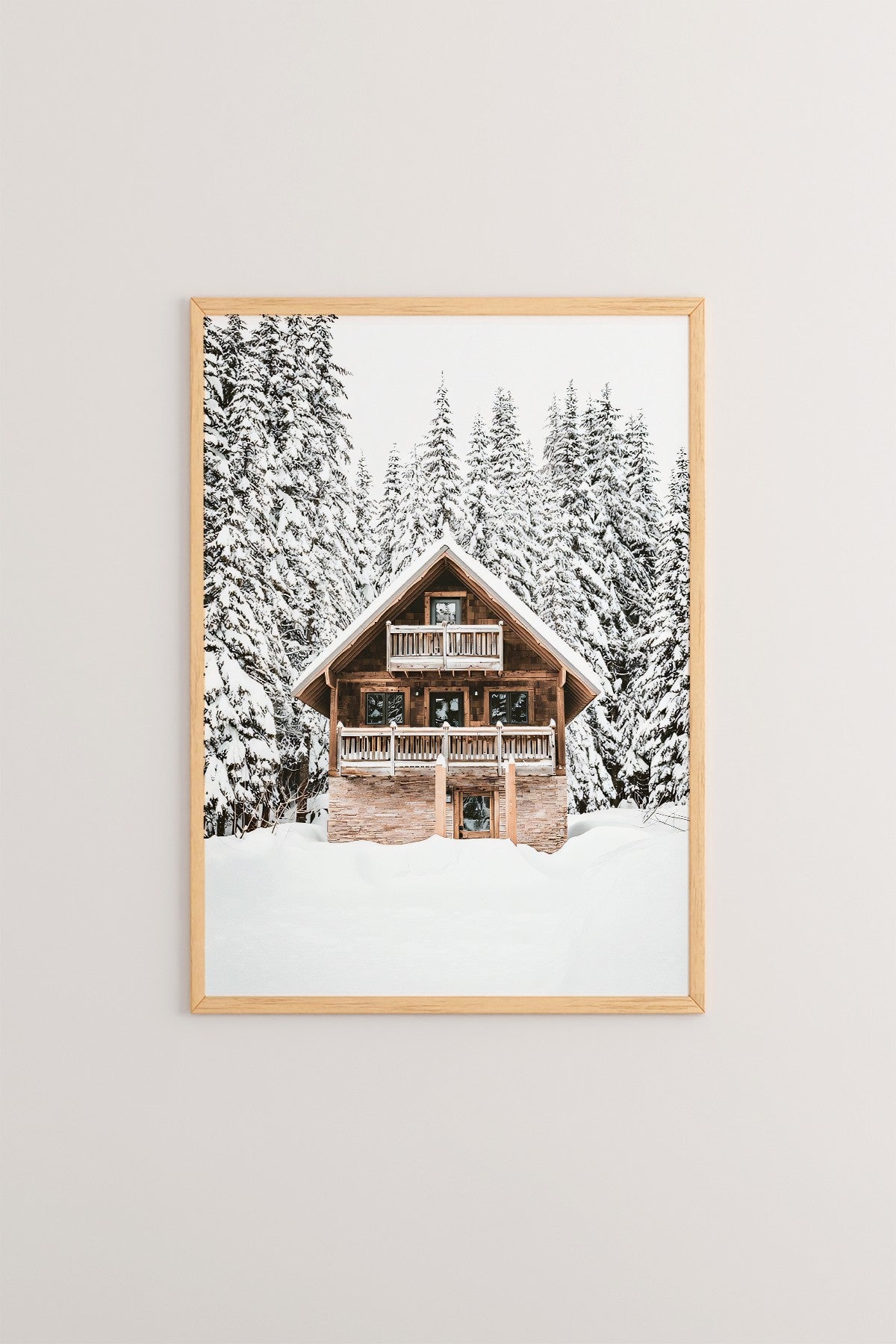 Quadro Decorativo Multicolor em Madeira Maciça - Arte Digital Emoldurada 33x48cm