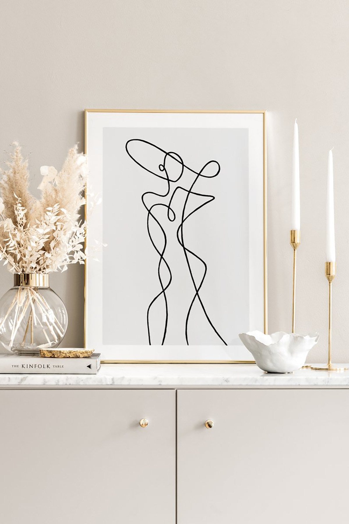 Quadro Decorativo Multicolor em Madeira Maciça - Arte Digital Emoldurada 33x48cm