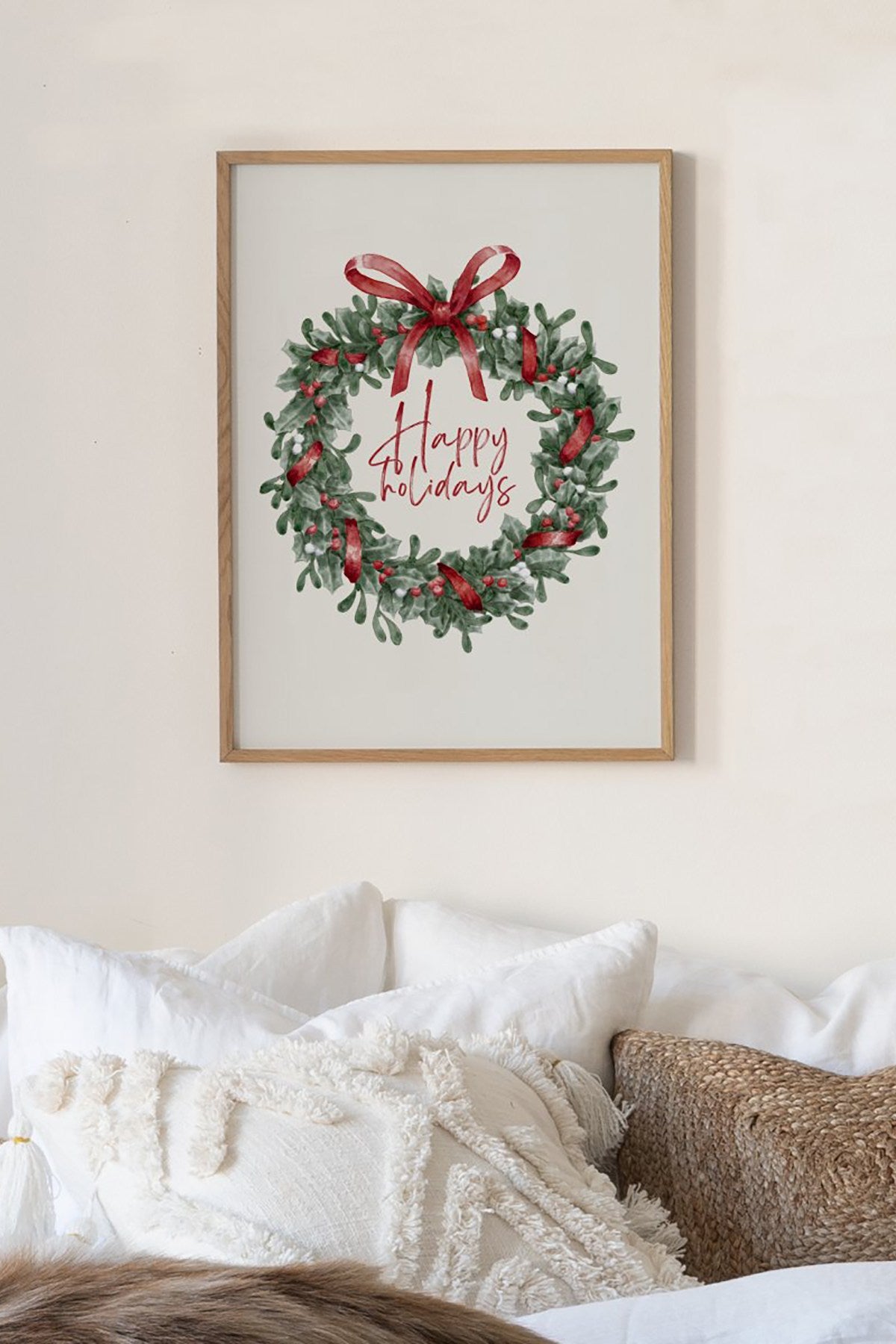 Quadro Decorativo Multicolor em Madeira Maciça - Arte Digital Emoldurada 33x48cm