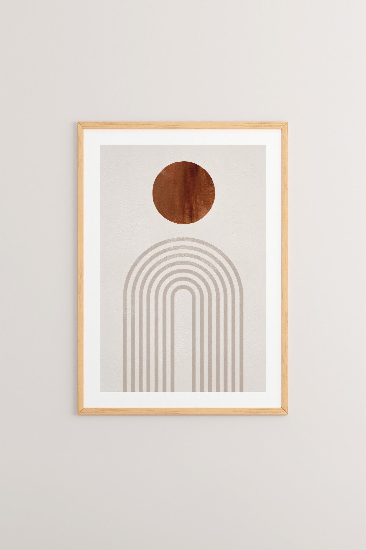 Quadro Decorativo Multicolor em Madeira Maciça - Arte Digital Emoldurada 33x48cm