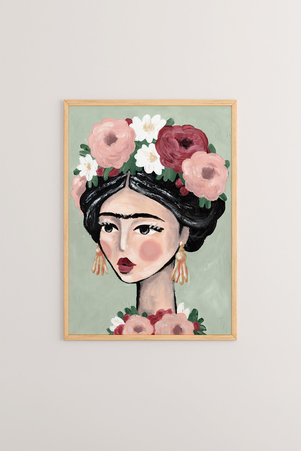 Quadro Decorativo Multicolor em Madeira Maciça - Impressão Digital 33x48cm com Moldura de 2cm