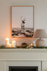 Quadro Decorativo Multicolor em Madeira Maciça - Arte Digital Emoldurada 33x48cm