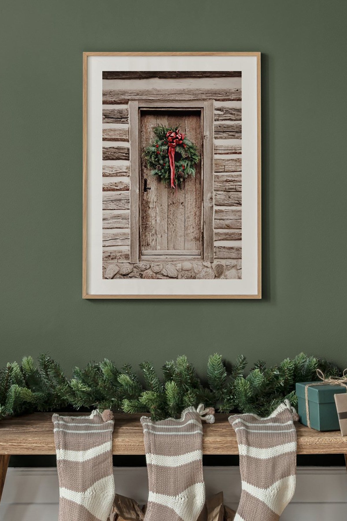 Quadro Decorativo Multicolor em Madeira Maciça - Arte Digital Emoldurada 33x48cm