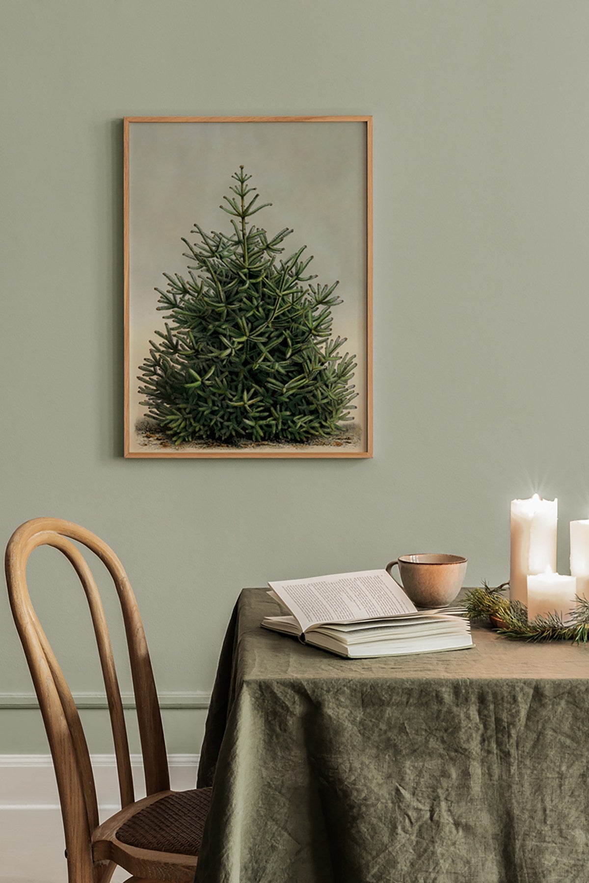 Quadro Decorativo Multicolor em Madeira Maciça - Arte Digital Emoldurada 33x48cm