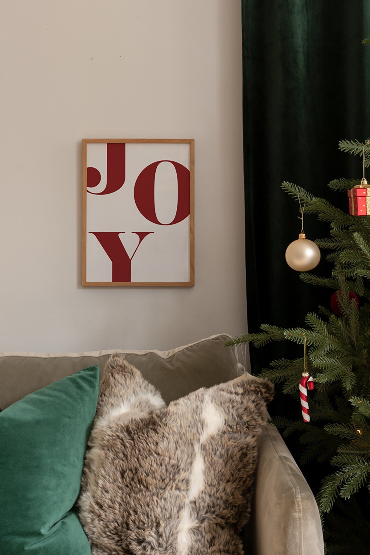 Quadro Decorativo Multicolor em Madeira Maciça - Arte Digital Emoldurada 33x48cm