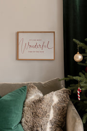 Quadro Decorativo Multicolor em Madeira Maciça - Arte Digital Emoldurada 33x48cm