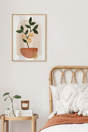 Quadro Decorativo Multicolor com Moldura em Madeira Maciça (2 cm), Impressão Digital em MDF, 33 x 48 cm – Tekhamcerceve77