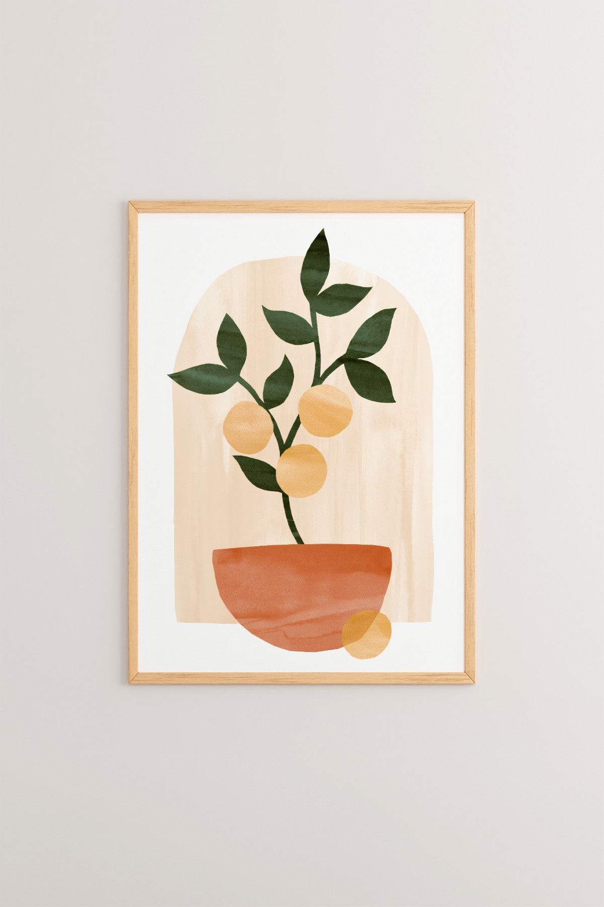 Quadro Decorativo Multicolor com Moldura em Madeira Maciça (2 cm), Impressão Digital em MDF, 33 x 48 cm – Tekhamcerceve77