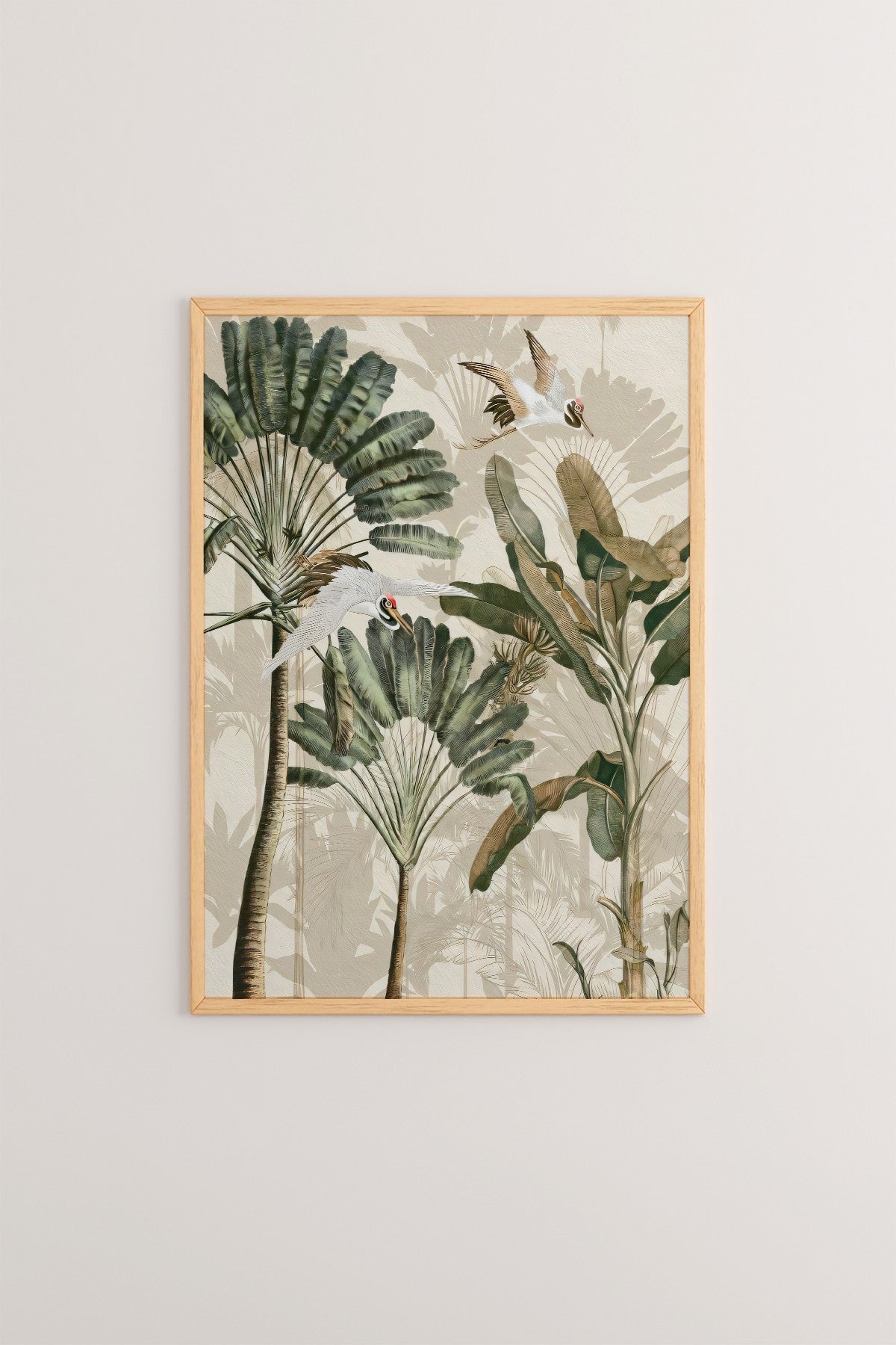 Quadro Decorativo com Moldura de Madeira Maciça, Impressão Digital – Tekhamcerceve8, Multicolor, 33x48 cm