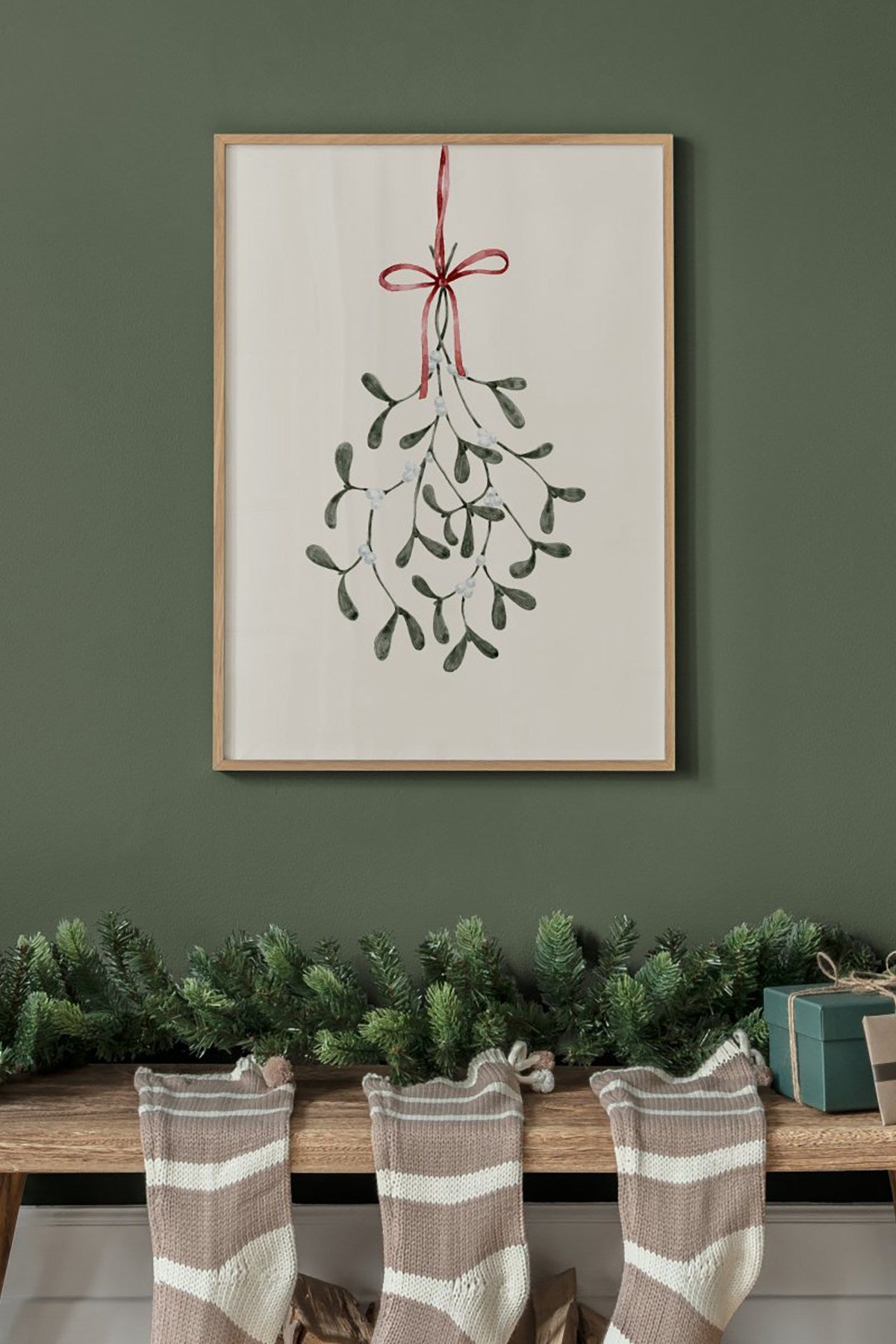 Quadro Decorativo com Moldura em Madeira Maciça 2 cm, Impressão Digital, 33x48 cm – Multicolor | Tekhamcerceve81